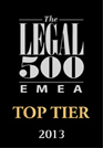 The Legal 500 EMEA Top Tier 2013