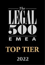Legal500 - Top Tier 2022